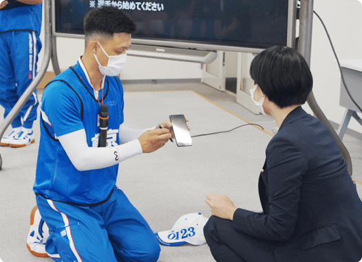 作業を開始する前に、スマートプロを使ってサインをいただいてください