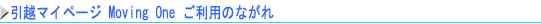 引越マイページ Moving One ご利用のながれ